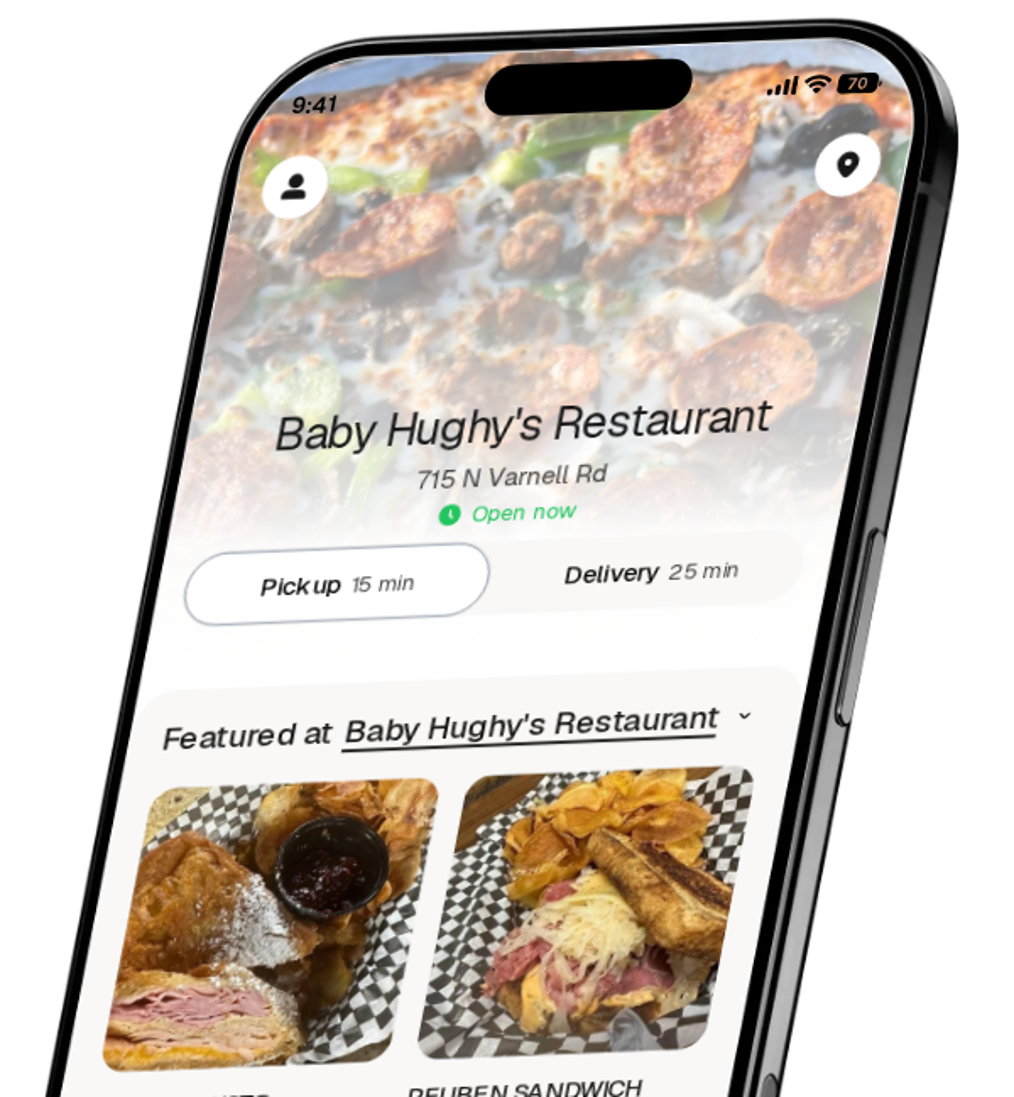 Baby Hughy's Restaurant app preview