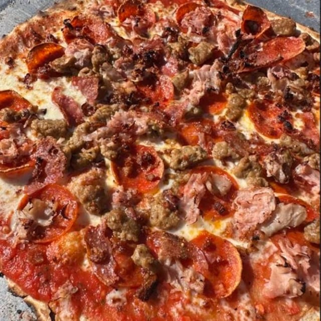 Mighty Meaty Pizza - Big Baby.