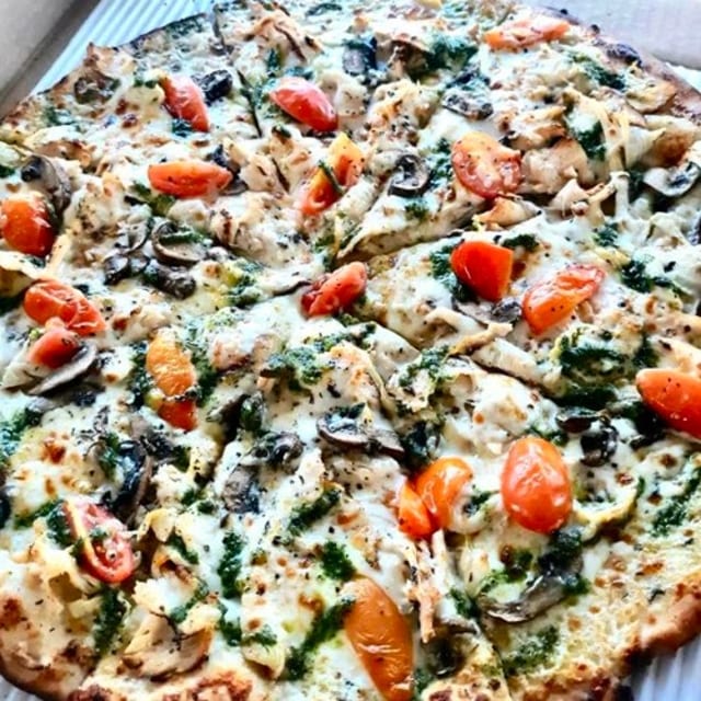 Tuscan Chicken Pizza - Big Baby.