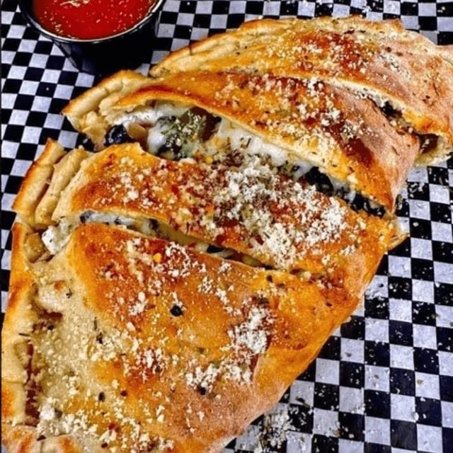 The Veggie Calzone.