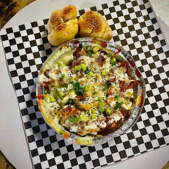 CHICKEN BACON RANCH PIZZA BOWL.