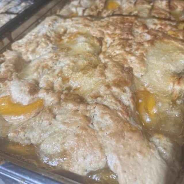 Peach Cobbler.