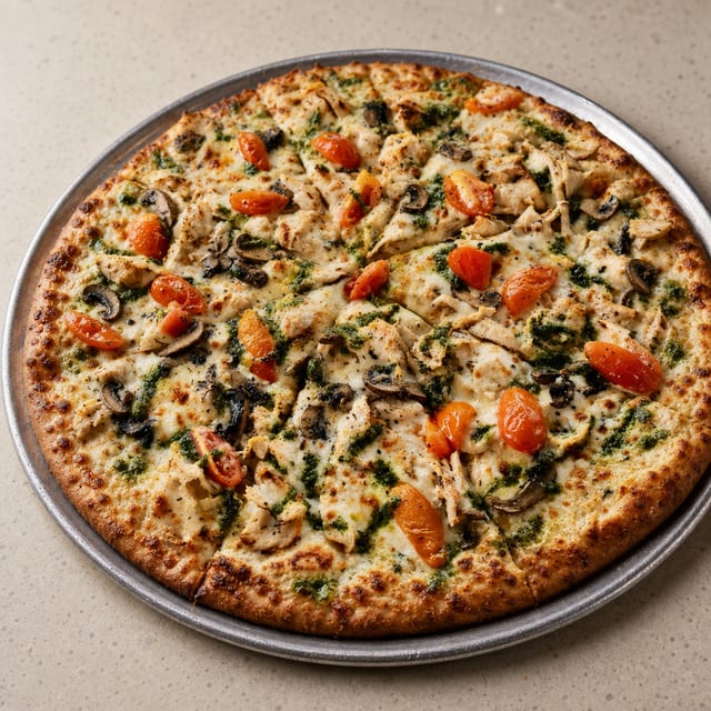 Tuscan Chicken Pizza - Big Baby.