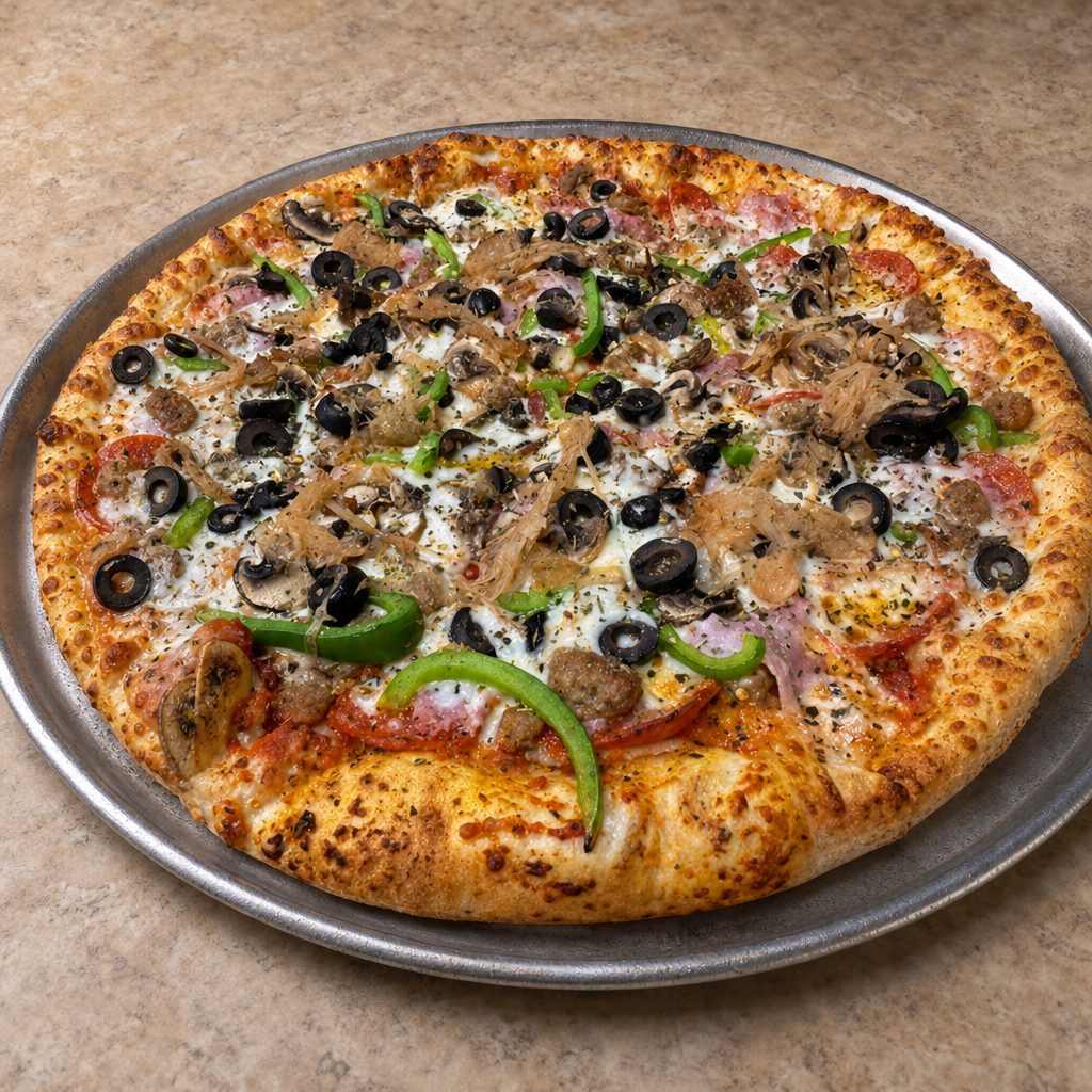 Supreme Pizza - Half Moon.