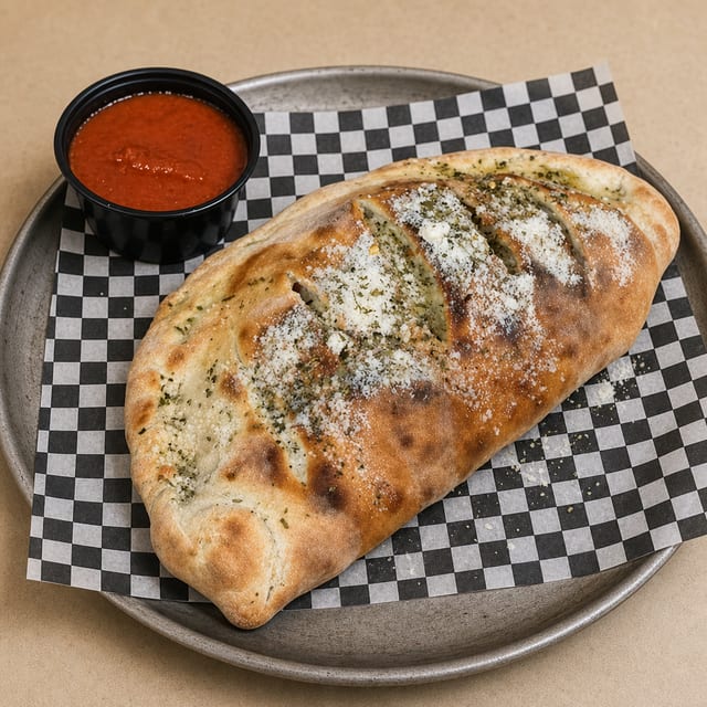 The Mighty Meaty Calzone.