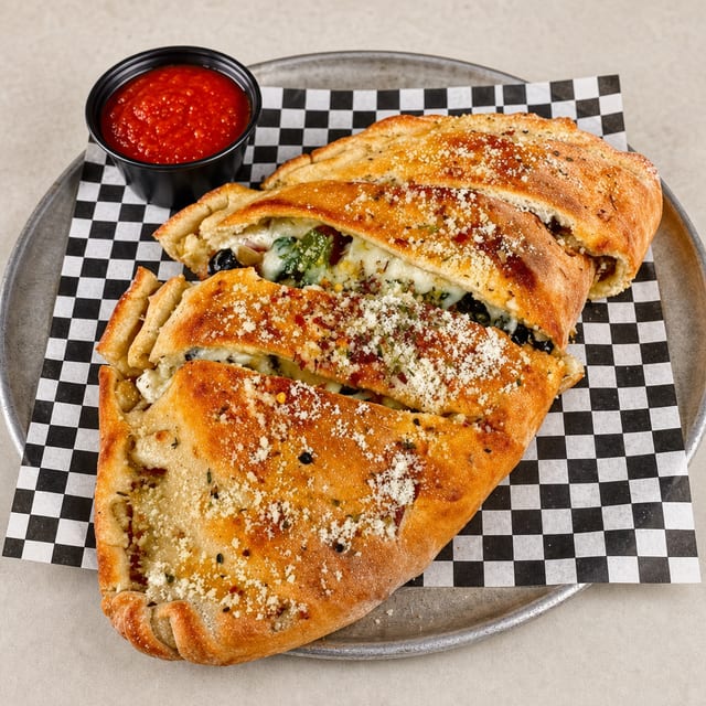 The Veggie Calzone.
