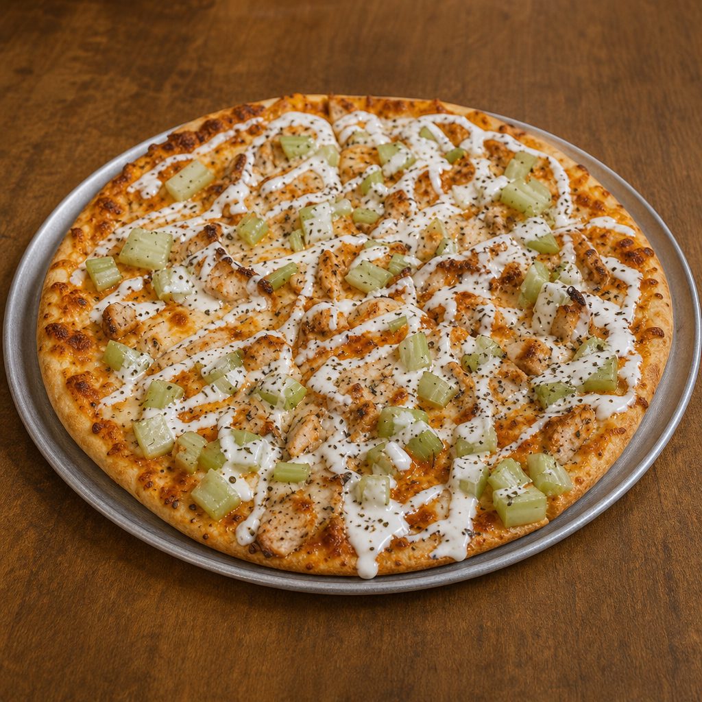 Buffalo Chicken Pizza - Big Baby.