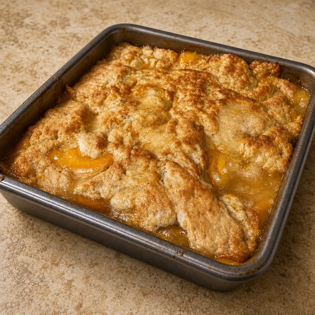 Peach Cobbler.