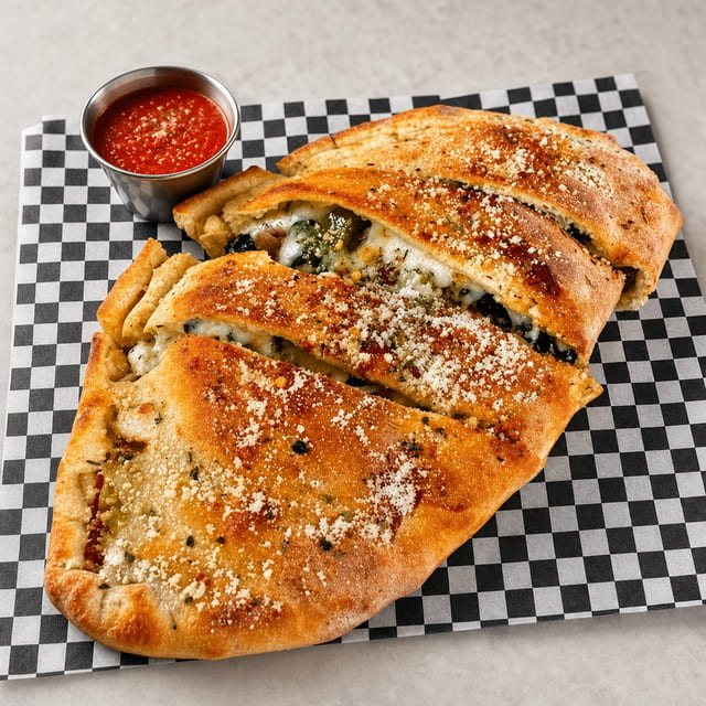 The Veggie Calzones.