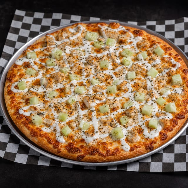 Buffalo Chicken Pizza - Big Baby.