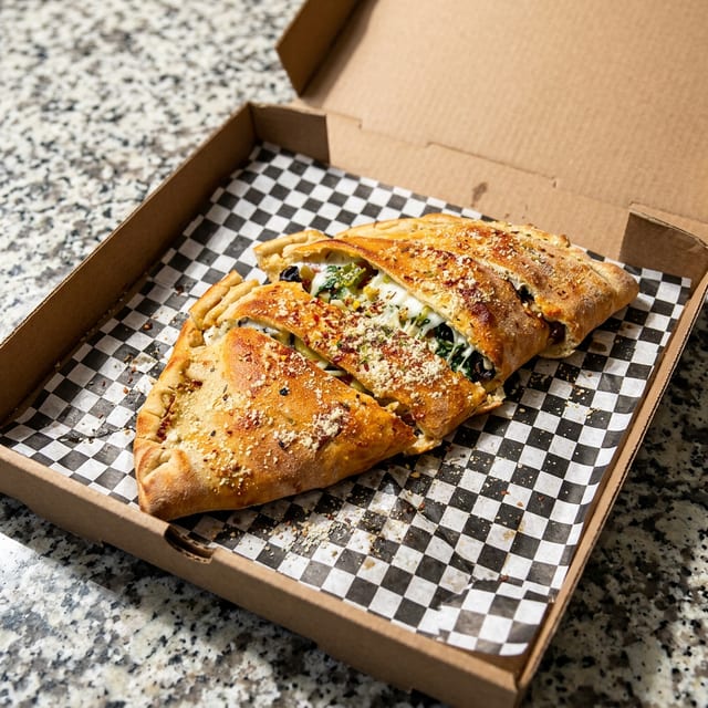 The Veggie Calzones.