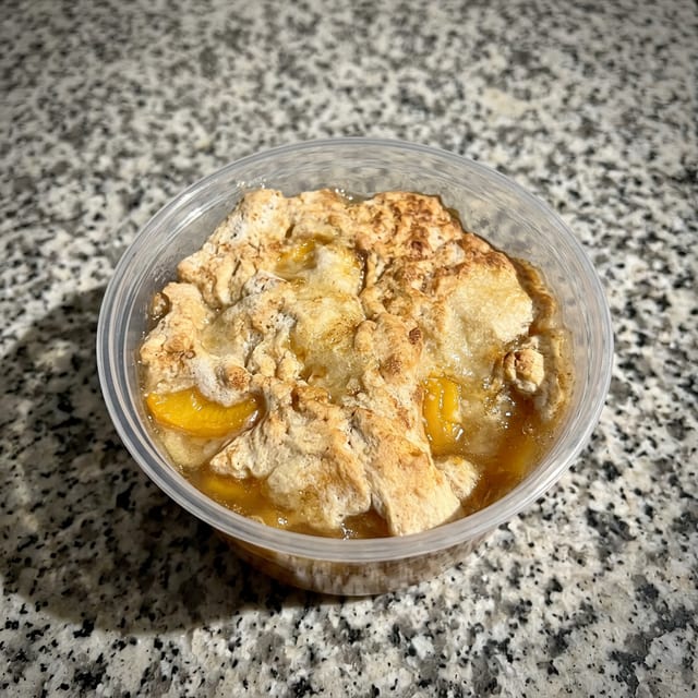 Peach Cobbler.