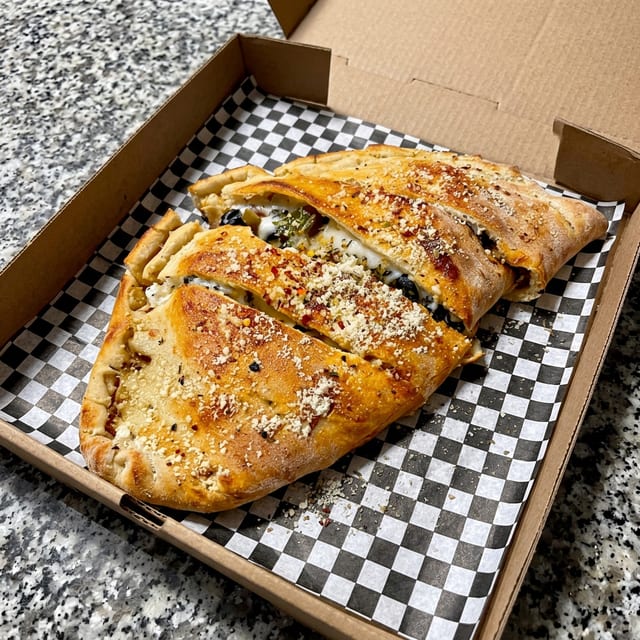 The Veggie Calzones.