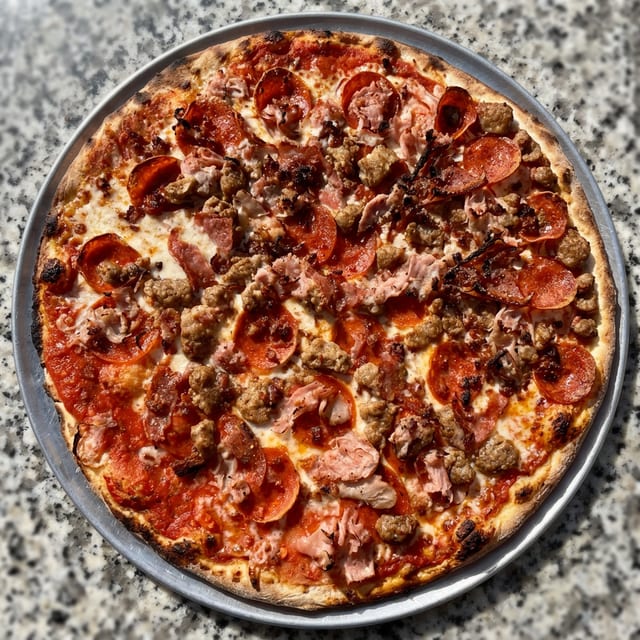 Mighty Meaty Pizza - Big Baby.