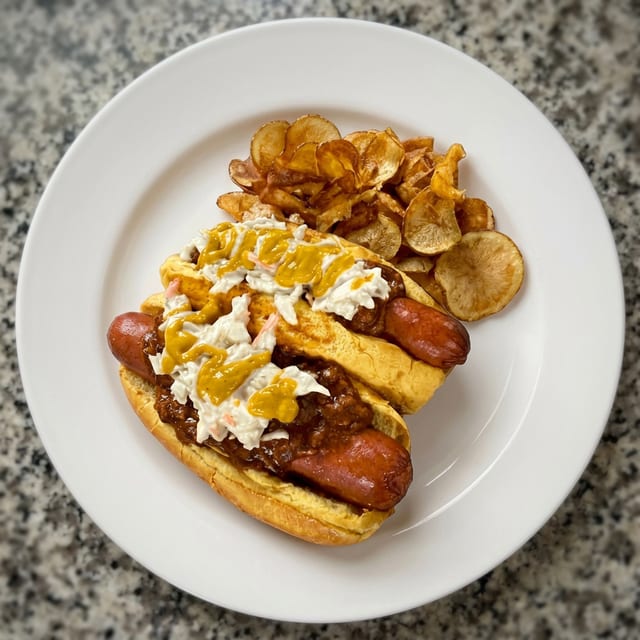 Kids Chili Dog.